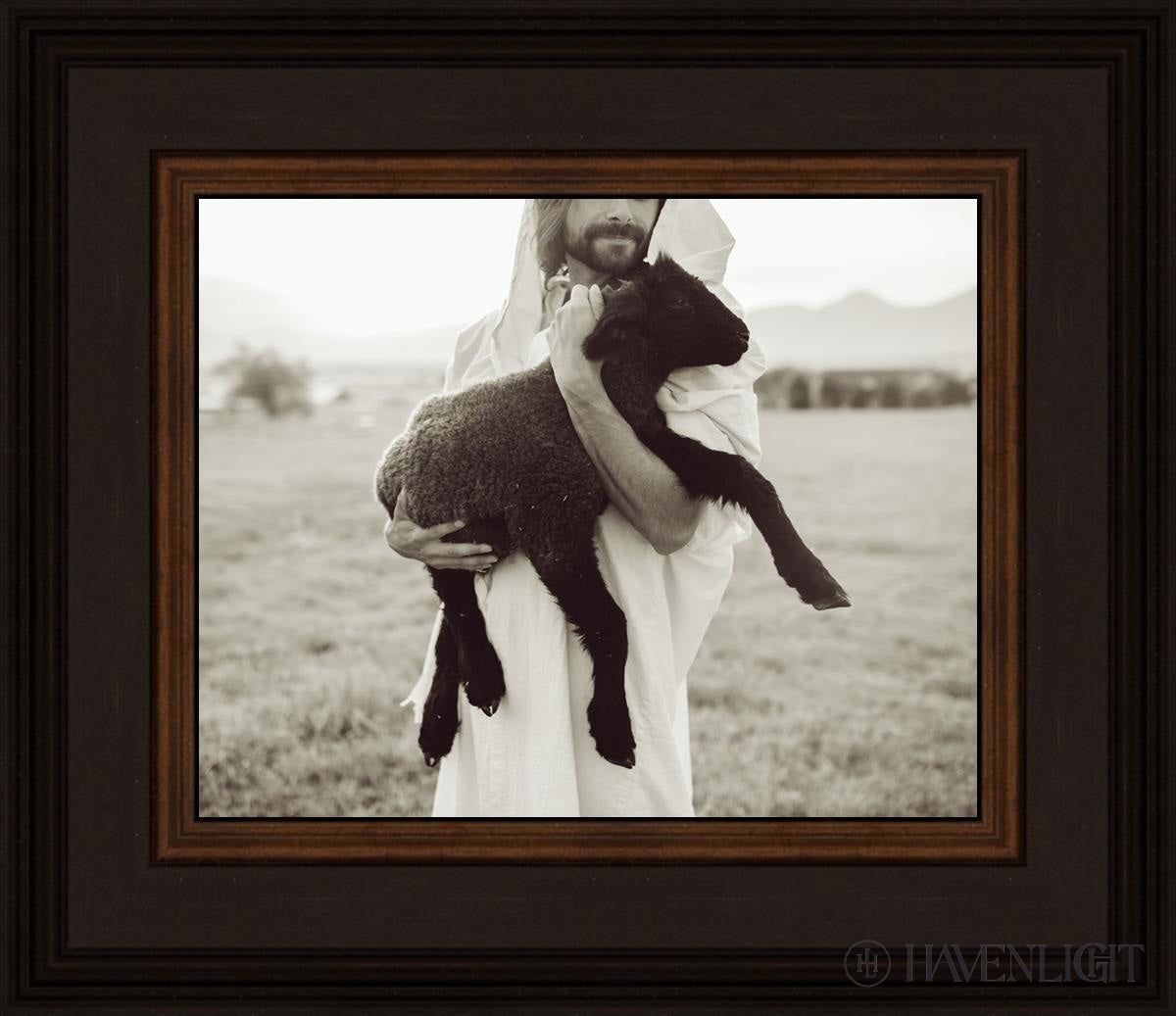 In His Hands Open Edition Print / 10 X 8 Brown 14 3/4 12 Art