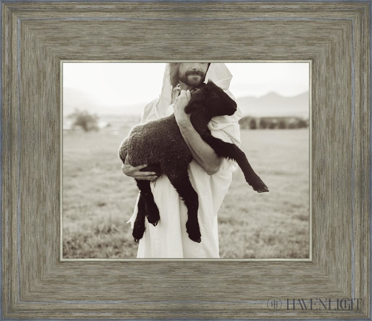 In His Hands Open Edition Print / 10 X 8 Gray 14 3/4 12 Art