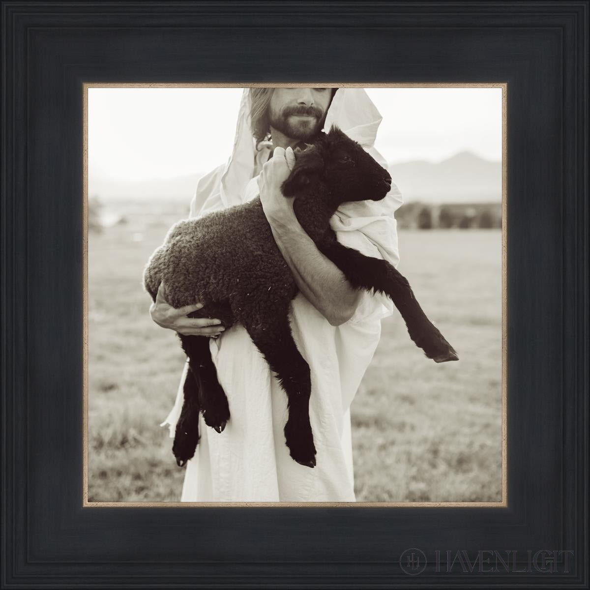 In His Hands Open Edition Print / 12 X Black 16 3/4 Art