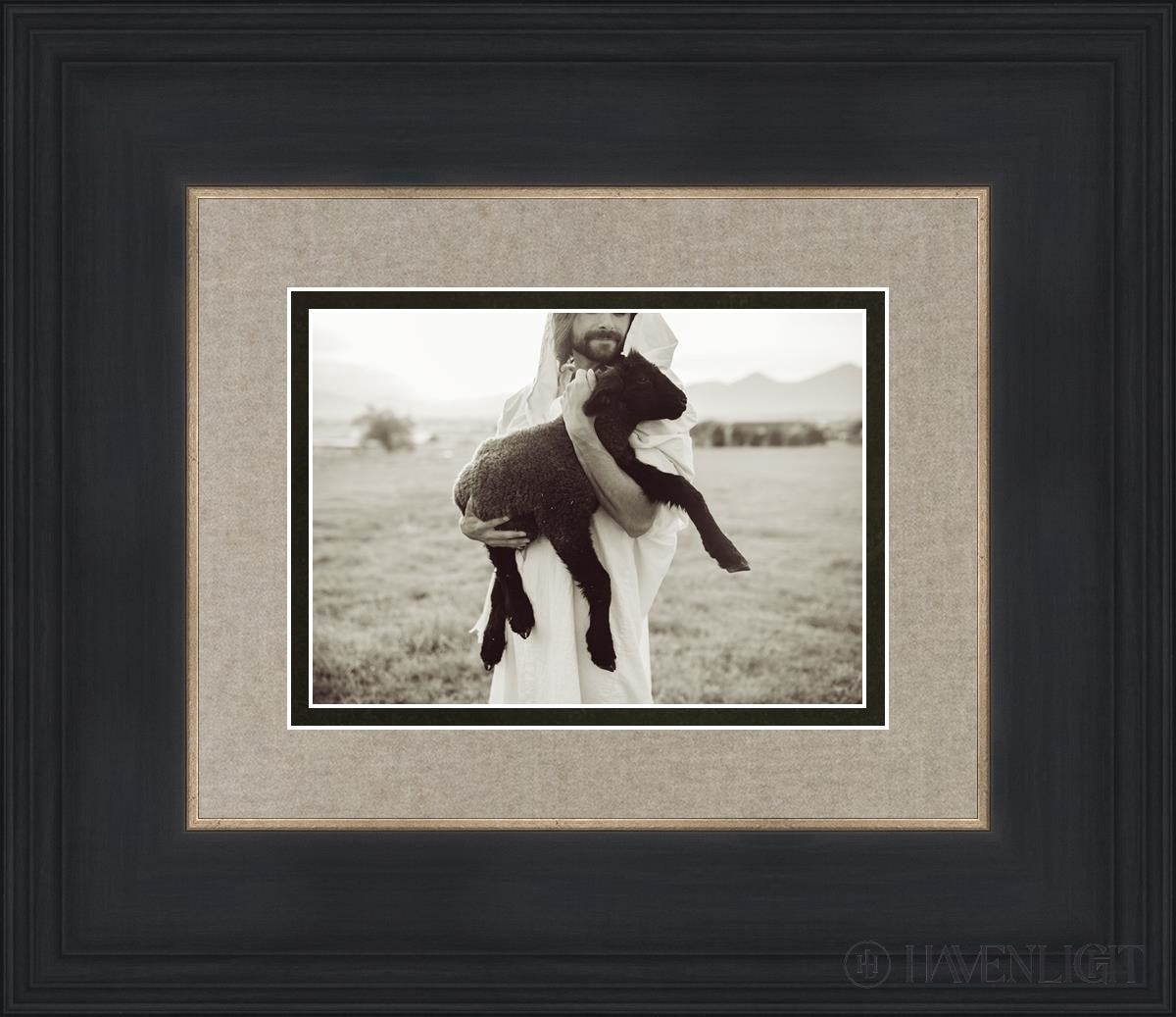In His Hands Open Edition Print / 7 X 5 Black 14 3/4 12 Art
