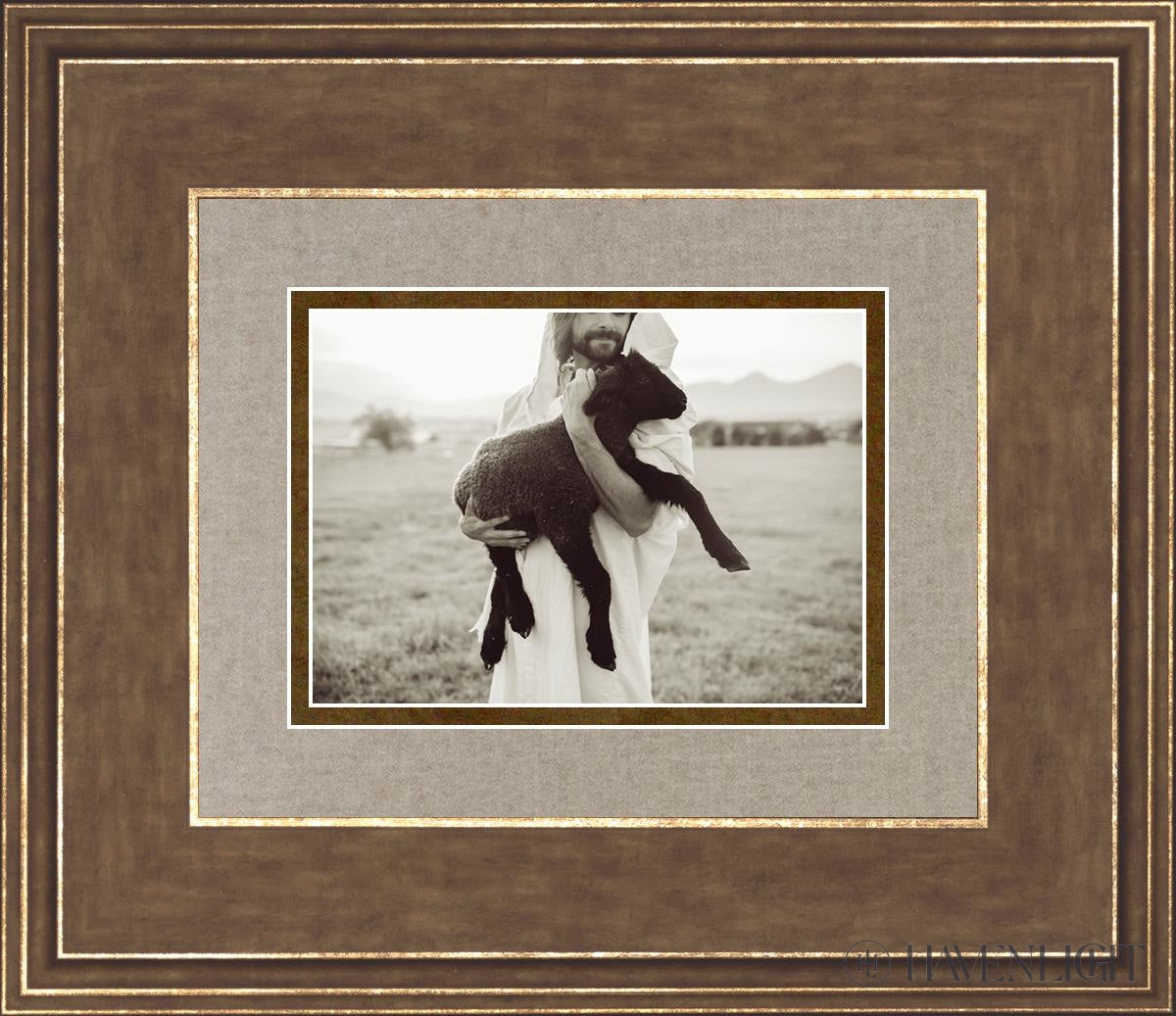 In His Hands Open Edition Print / 7 X 5 Gold 14 3/4 12 Art