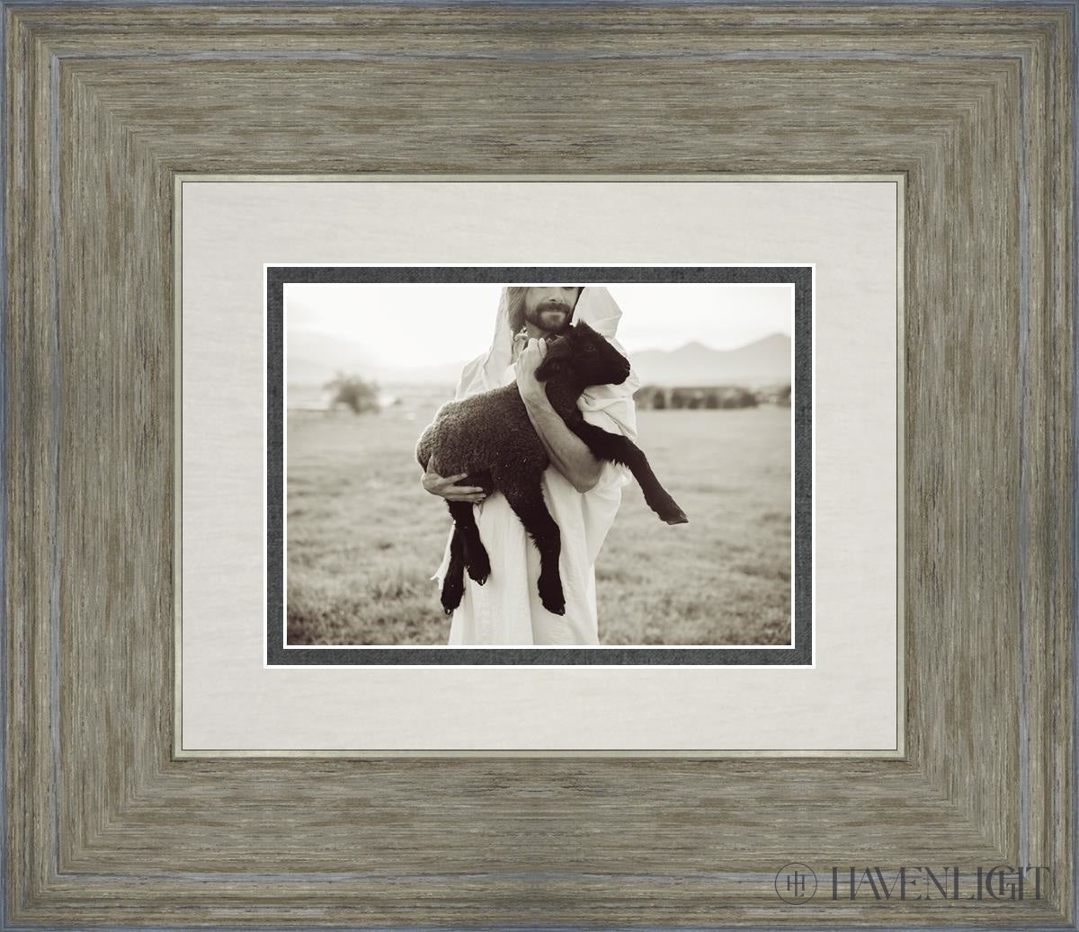 In His Hands Open Edition Print / 7 X 5 Gray 14 3/4 12 Art