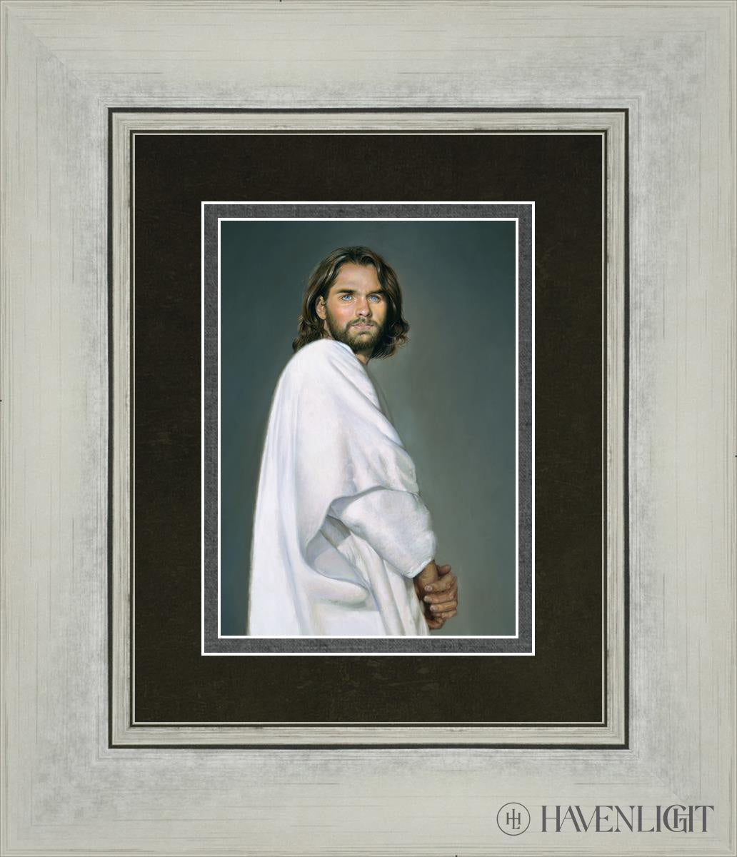 Jesus Open Edition Print / 5 X 7 Silver 12 1/4 14 Art