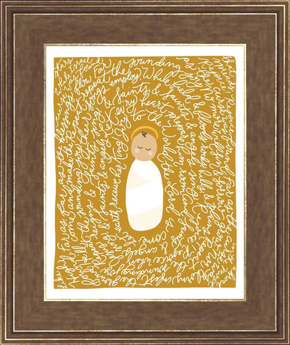 Joy To The World Open Edition Print / 11 X 14 Gold 15 3/4 18 Art