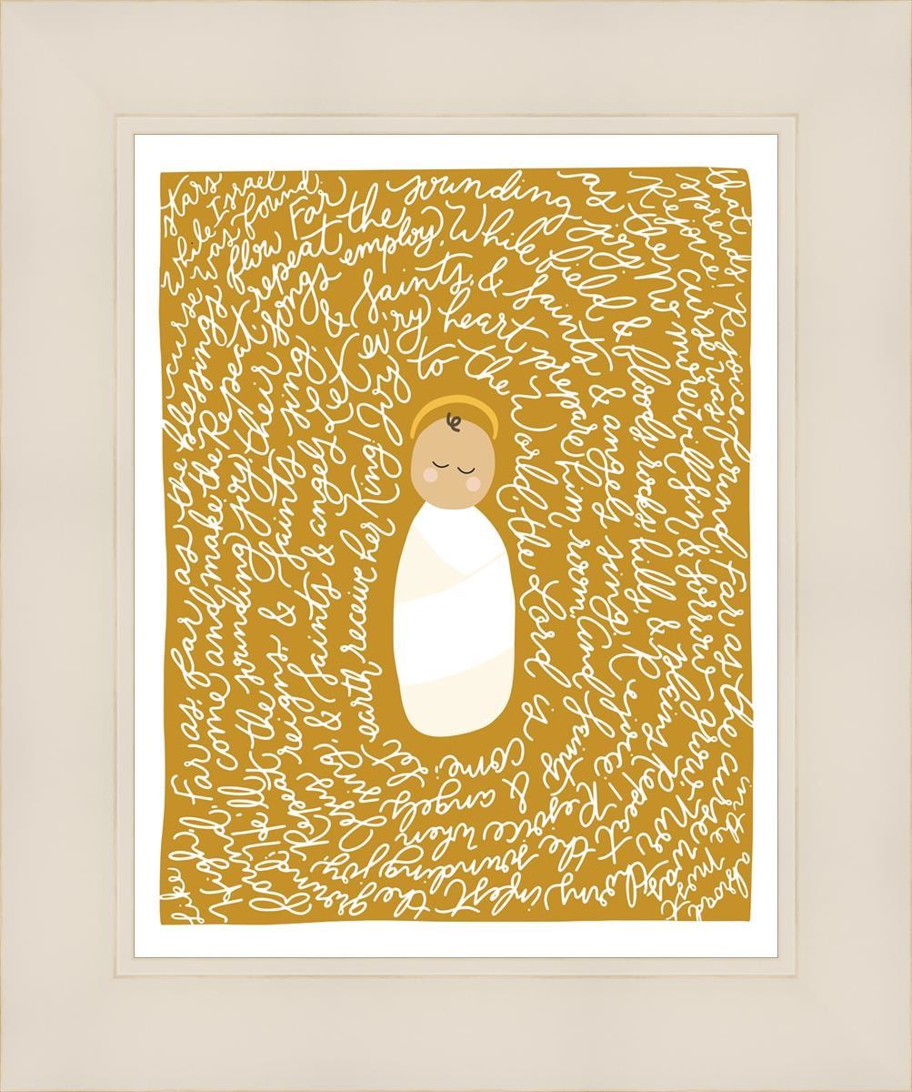 Joy To The World Open Edition Print / 11 X 14 White 15 1/4 18 Art