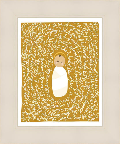 Joy To The World Open Edition Print / 11 X 14 White 15 1/4 18 Art