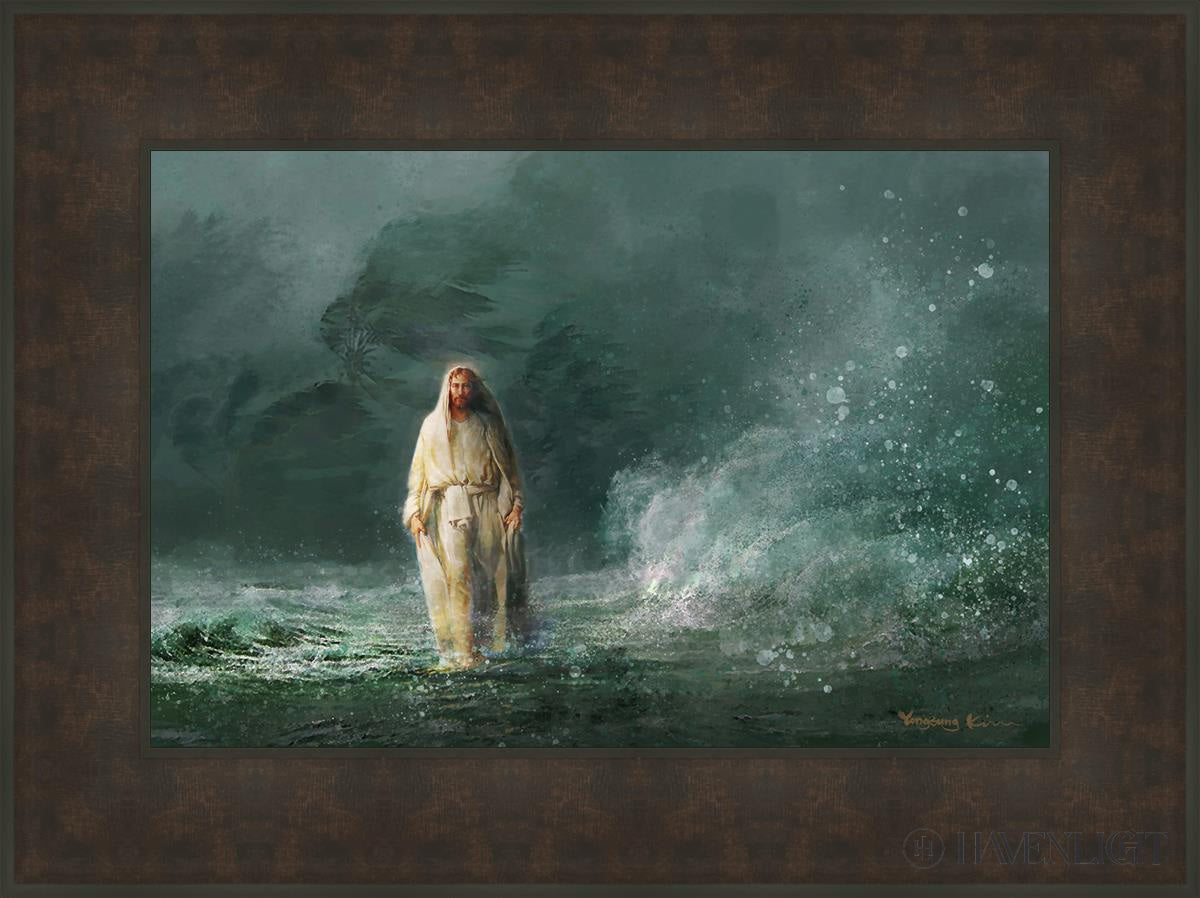 King Of Glory Open Edition Canvas / 24 X 16 Bronze Frame 31 3/4 23 Art