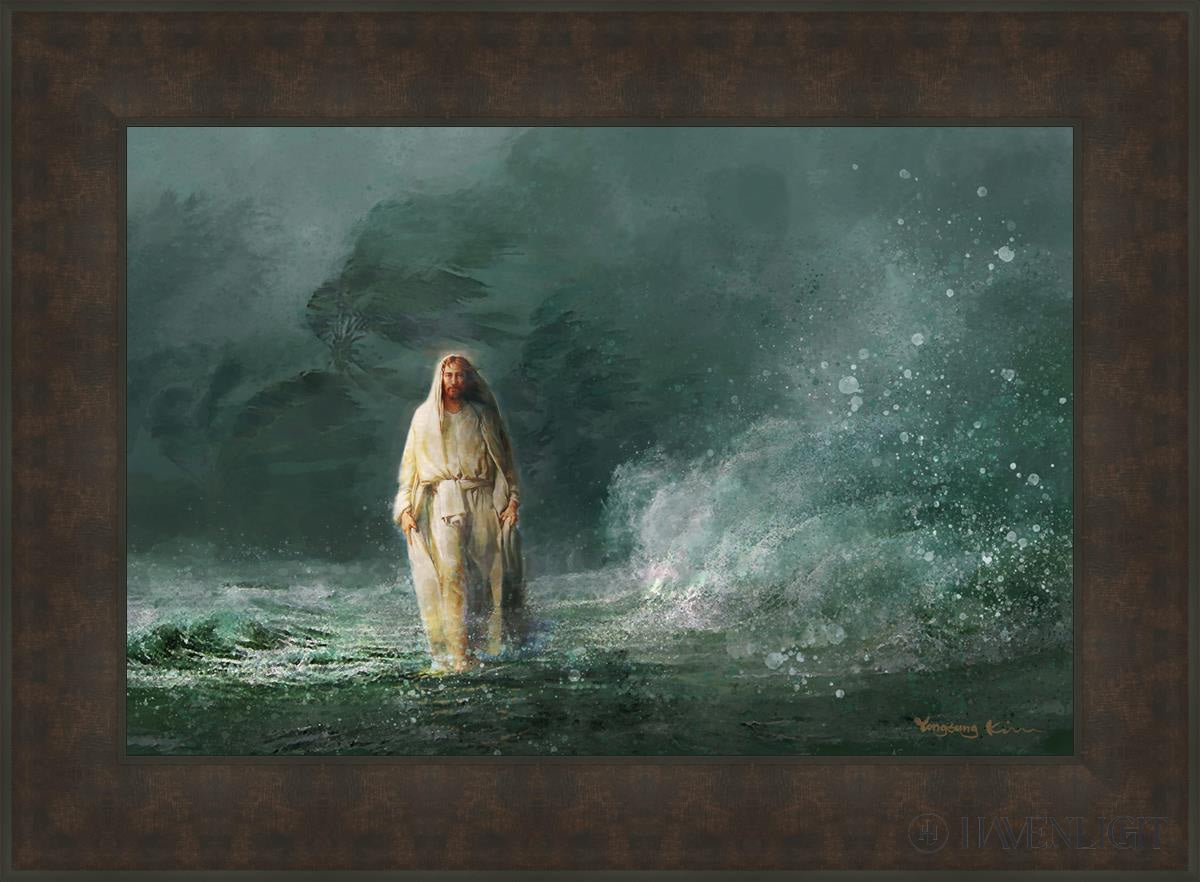 King Of Glory Open Edition Canvas / 30 X 20 Bronze Frame 37 3/4 27 Art