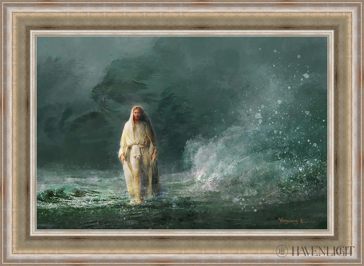 King Of Glory Open Edition Canvas / 36 X 24 Colonial Silver Metal Leaf 44 3/4 32 Art