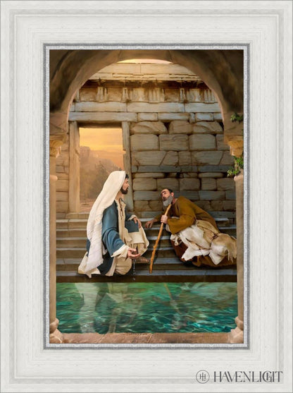 Living Water At Bethesda Open Edition Canvas / 12 X 18 White 17 3/4 23 Art