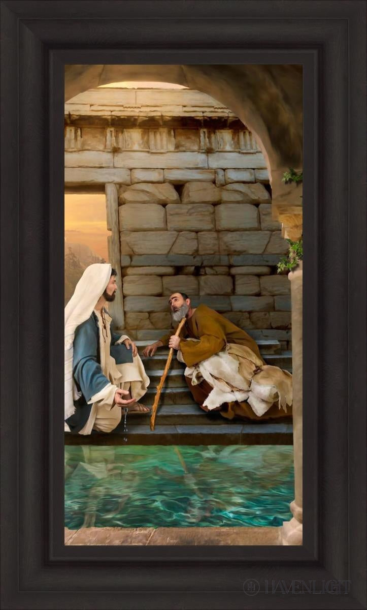 Living Water At Bethesda Open Edition Canvas / 15 X 30 Brown 22 3/4 37 Art