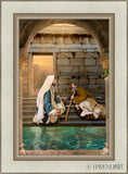 Living Water At Bethesda Open Edition Canvas / 16 X 24 Ivory 22 1/2 30 Art