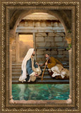 Living Water At Bethesda Open Edition Canvas / 20 X 30 Gold 25 3/4 35 Art