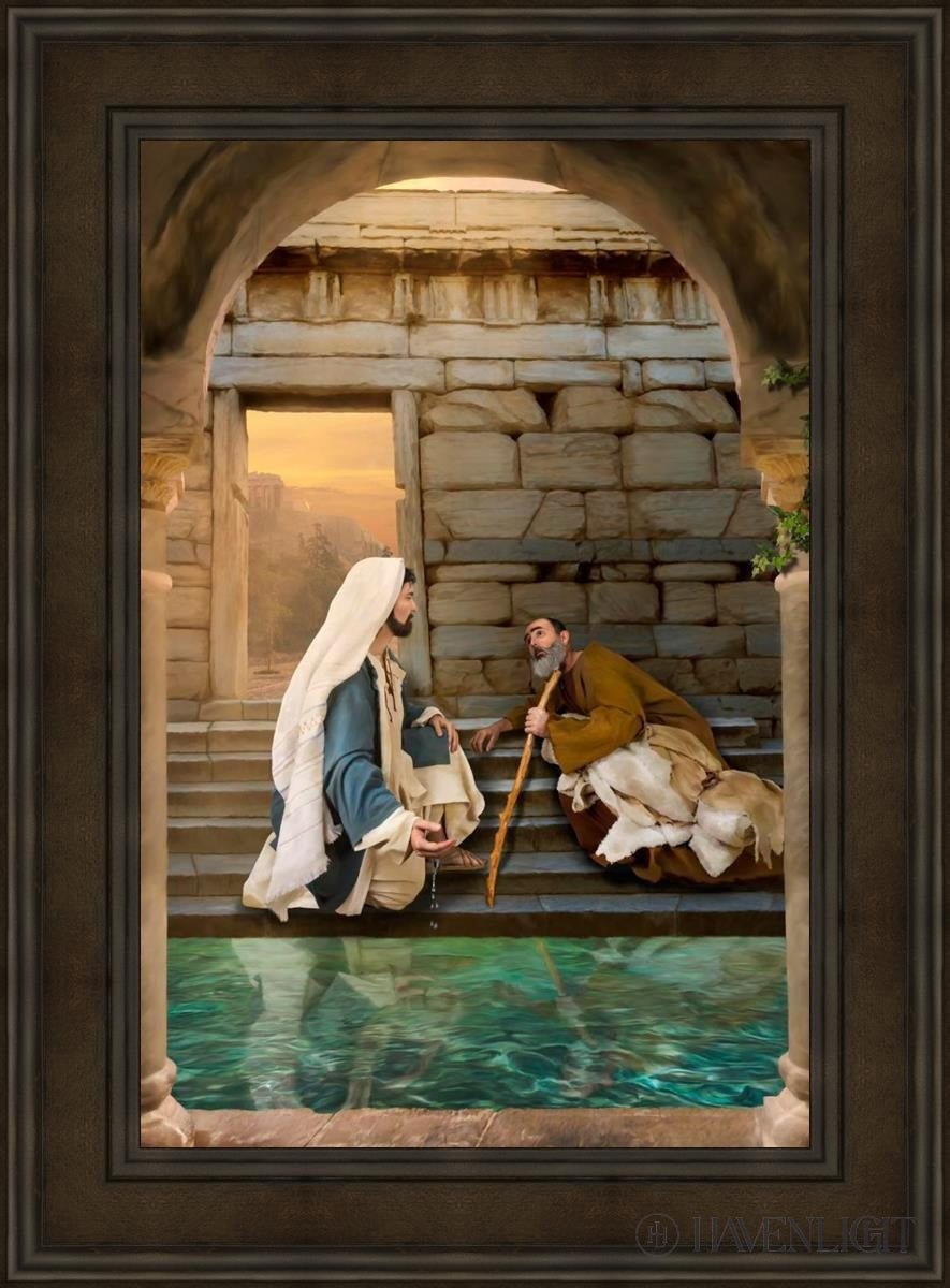 Living Water At Bethesda Open Edition Canvas / 24 X 36 Brown 33 3/4 45 Art
