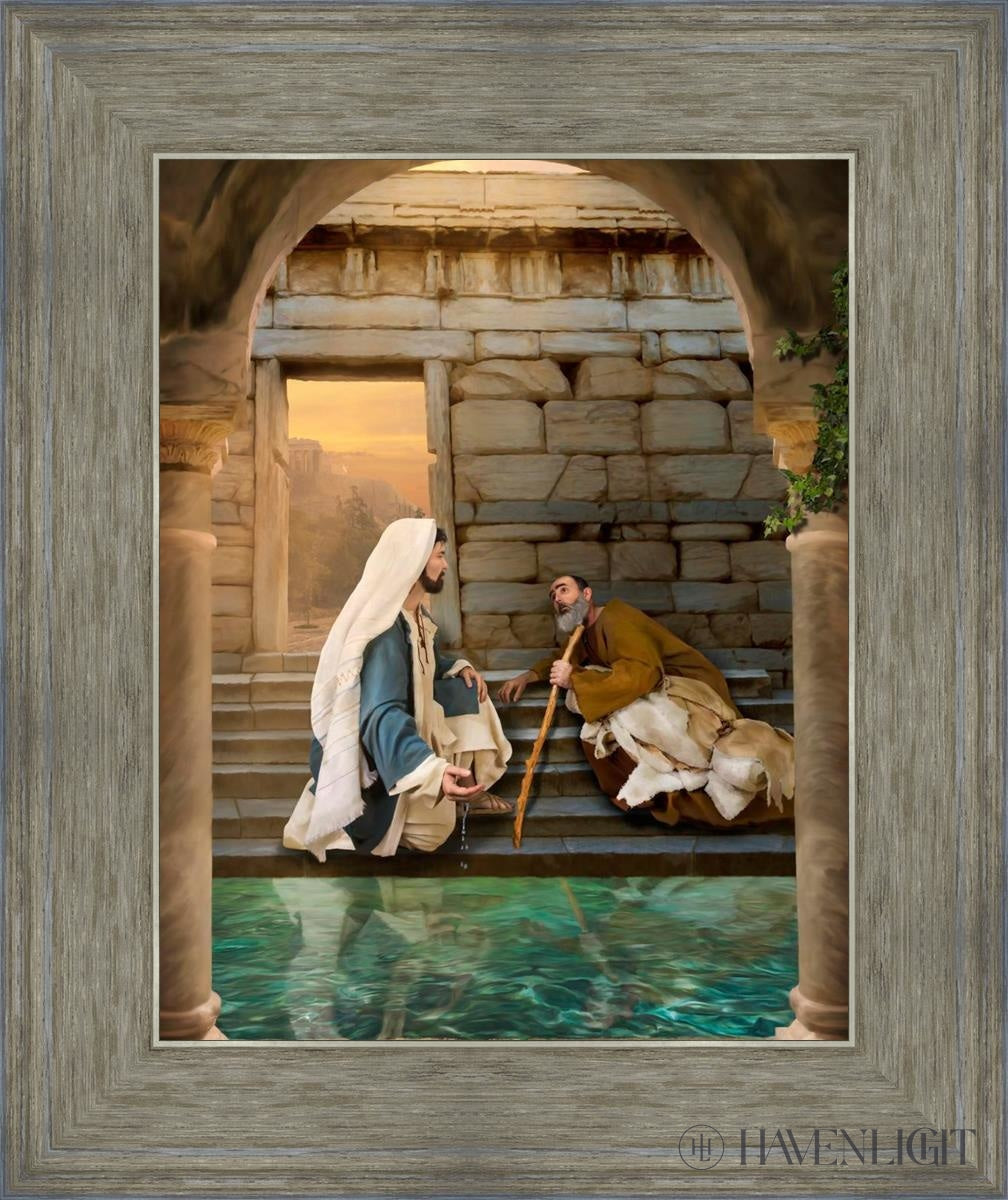 Living Water At Bethesda Open Edition Print / 11 X 14 Gray 15 3/4 18 Art
