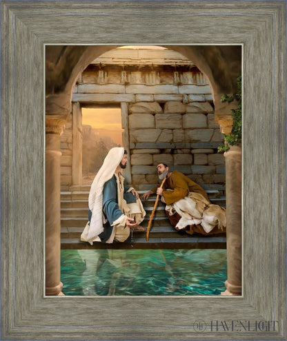 Living Water At Bethesda Open Edition Print / 11 X 14 Gray 15 3/4 18 Art