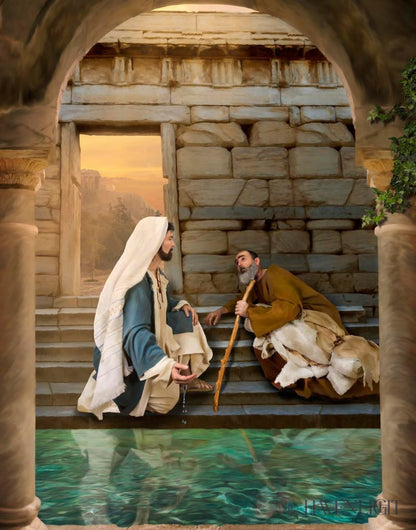 Living Water At Bethesda Open Edition Print / 11 X 14 Only Art