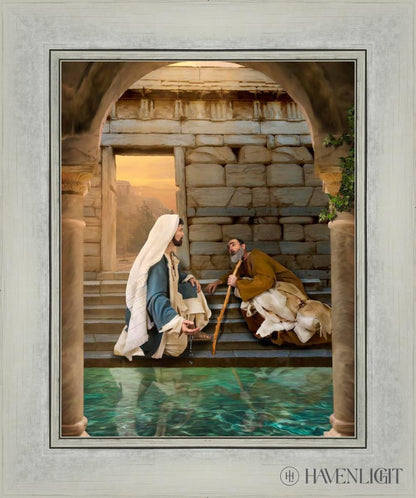 Living Water At Bethesda Open Edition Print / 11 X 14 Silver 15 1/4 18 Art