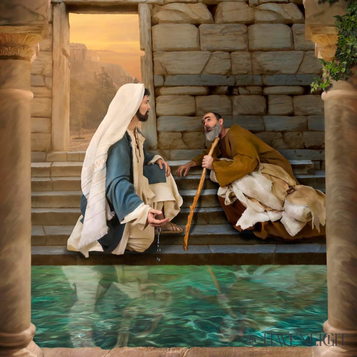 Living Water At Bethesda Open Edition Print / 12 X Only Art