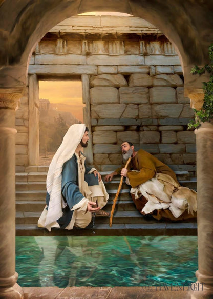 Living Water At Bethesda Open Edition Print / 5 X 7 Only Art