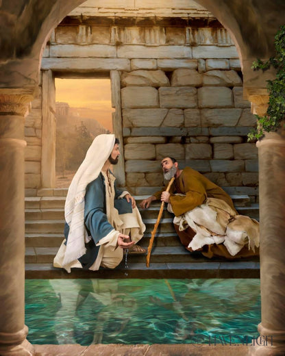 Living Water At Bethesda Open Edition Print / 8 X 10 Only Art