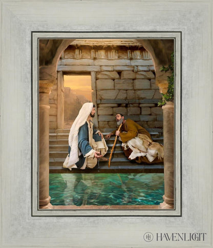 Living Water At Bethesda Open Edition Print / 8 X 10 Silver 12 1/4 14 Art