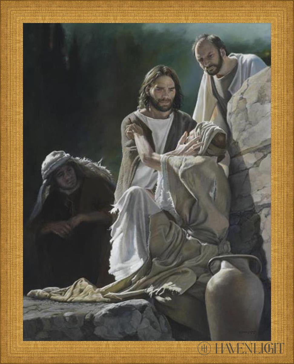 Lord I Believe Open Edition Print / 11 X 14 Matte Gold 12 3/4 15 Art