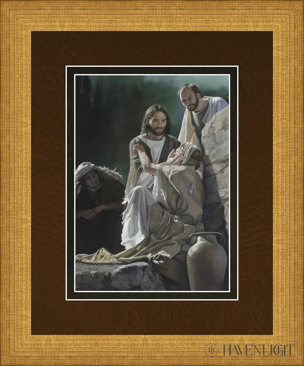 Lord I Believe Open Edition Print / 5 X 7 Matte Gold 9 3/4 11 Art