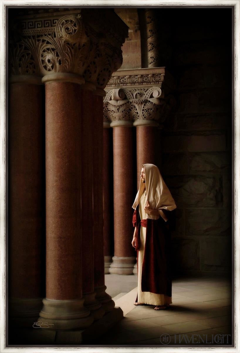 Lord Of Hosts Large Art Open Edition Canvas / 56 X 84 Contemporary Silver 59 7/8 87