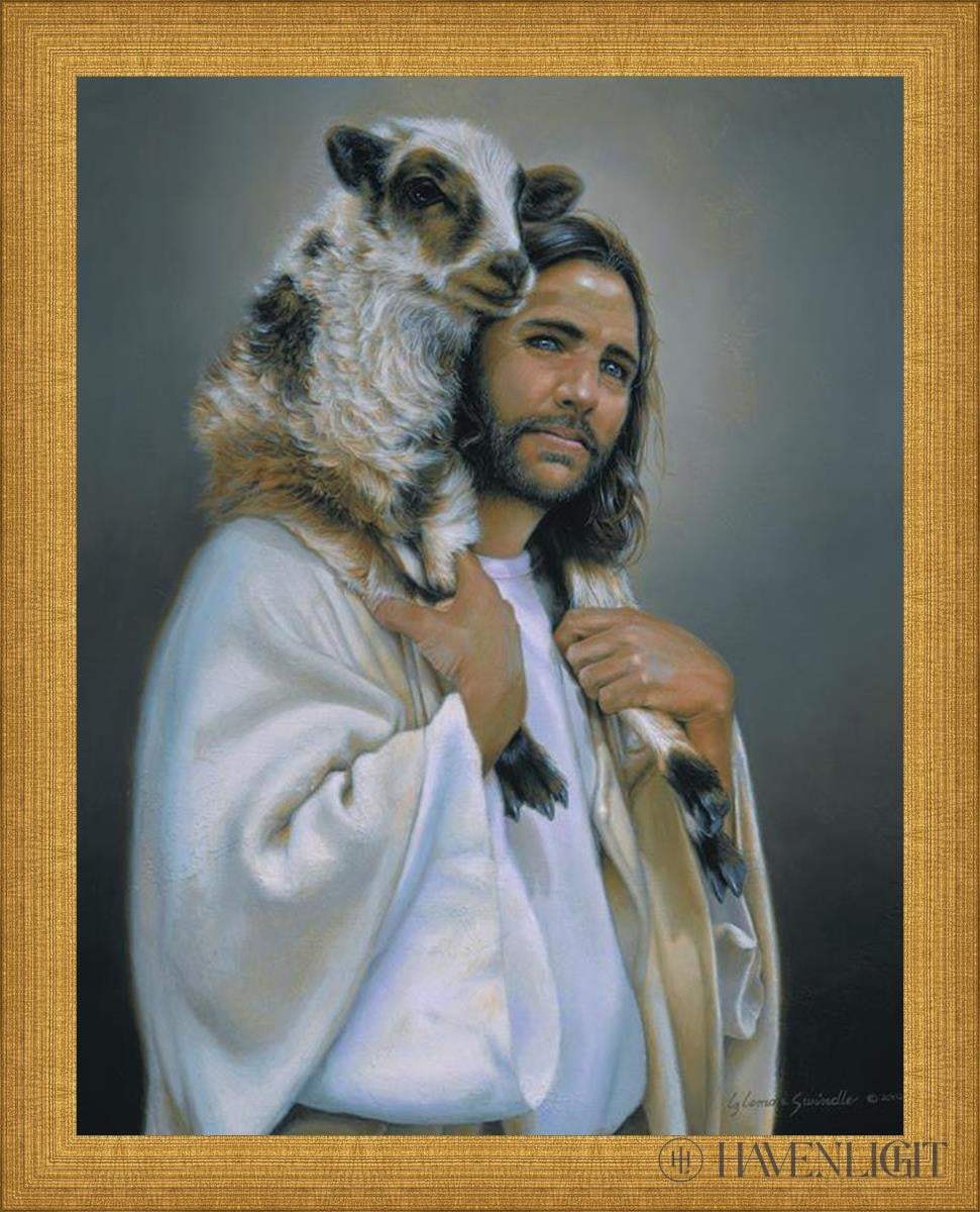 Lost Sheep Open Edition Print / 11 X 14 Matte Gold 12 3/4 15 Art