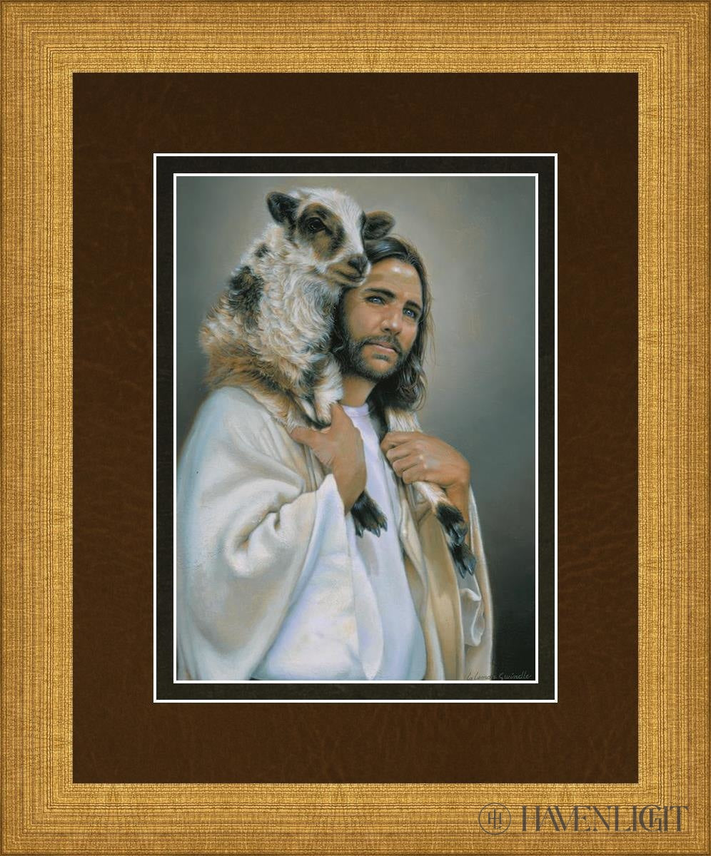 Lost Sheep Open Edition Print / 5 X 7 Matte Gold 9 3/4 11 Art