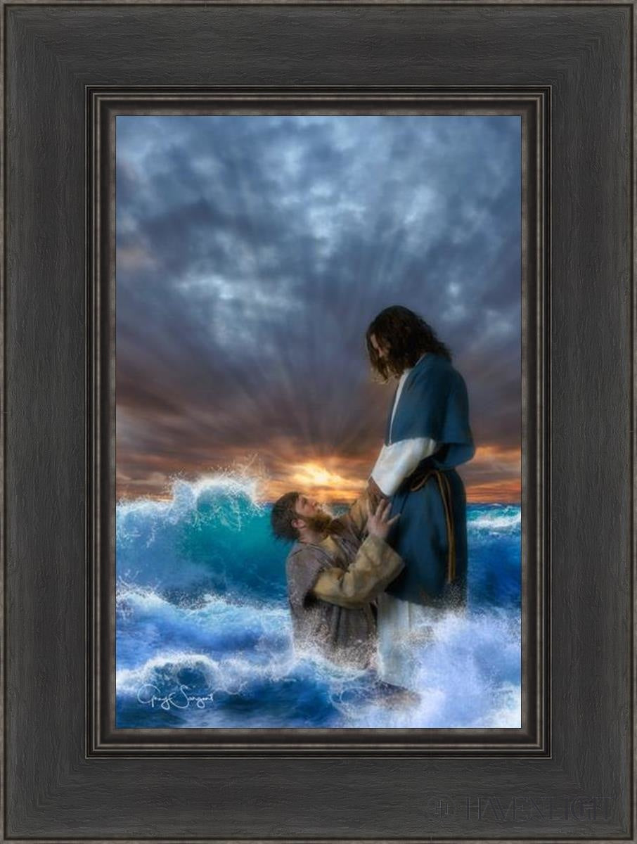 Man Of Faith Open Edition Canvas / 12 X 18 Black 1/2 24 Art