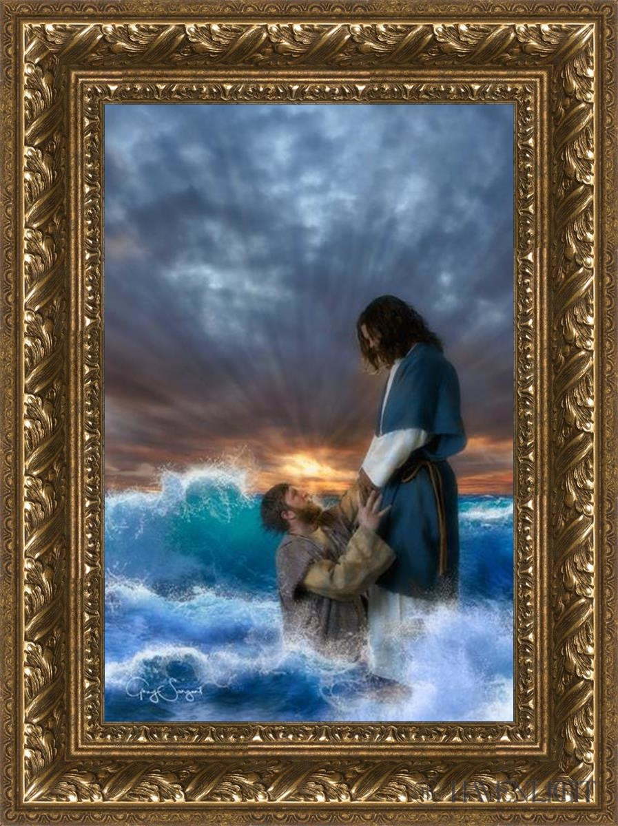 Man Of Faith Open Edition Canvas / 12 X 18 Gold 17 3/4 23 Art