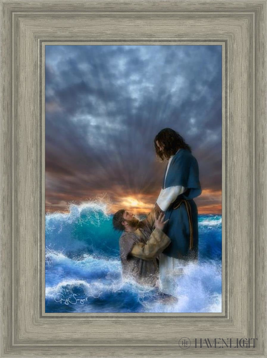 Man Of Faith Open Edition Canvas / 12 X 18 Gray 17 3/4 23 Art