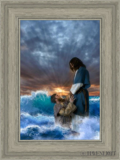 Man Of Faith Open Edition Canvas / 12 X 18 Gray 17 3/4 23 Art