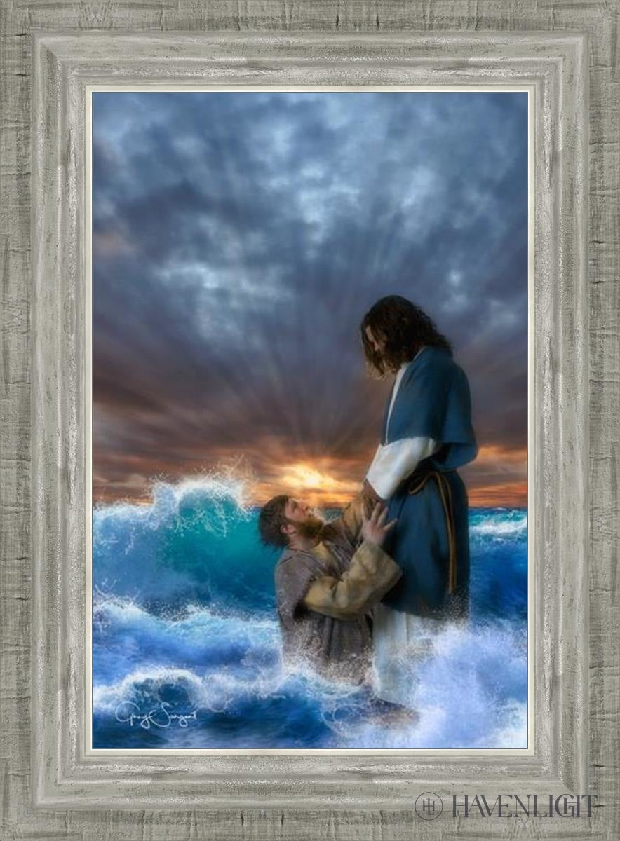 Man Of Faith Open Edition Canvas / 12 X 18 Silver 16 3/4 22 Art