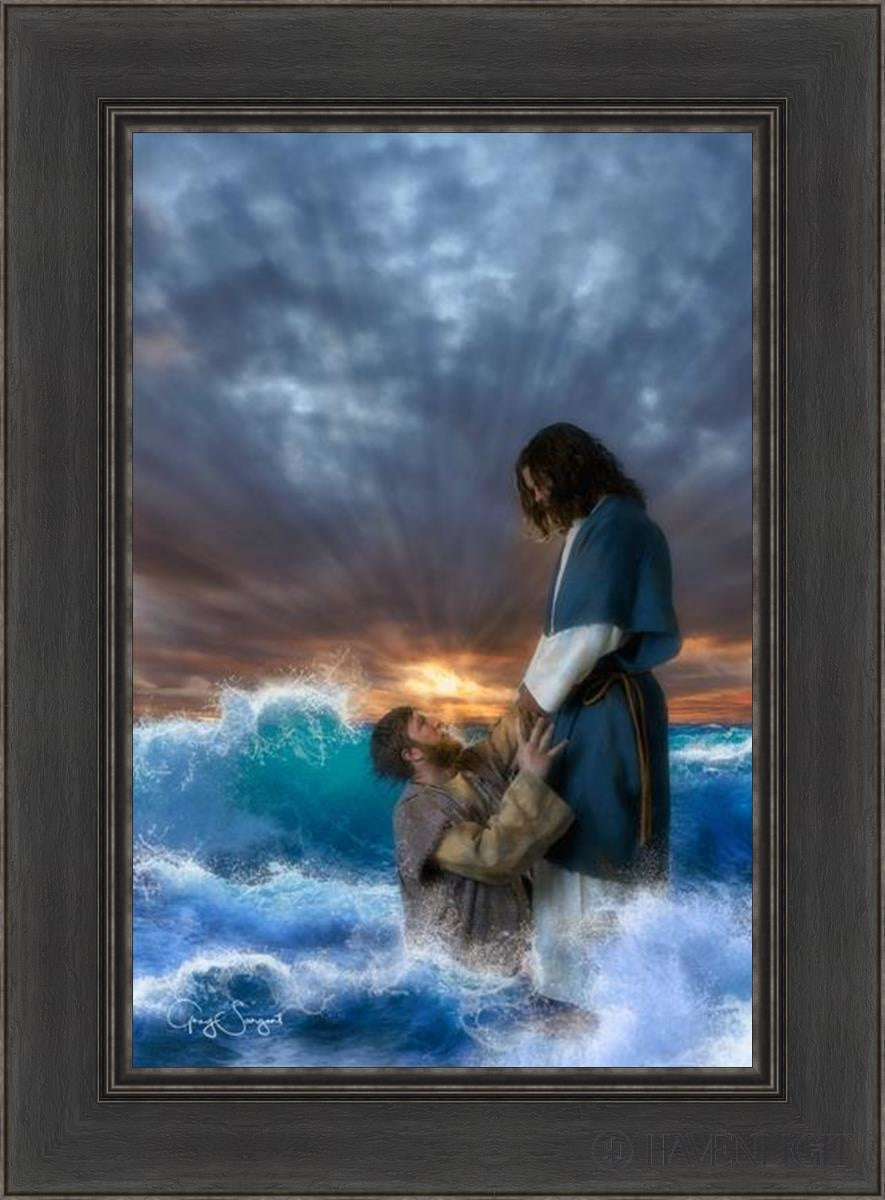 Man Of Faith Open Edition Canvas / 16 X 24 Black 22 1/2 30 Art