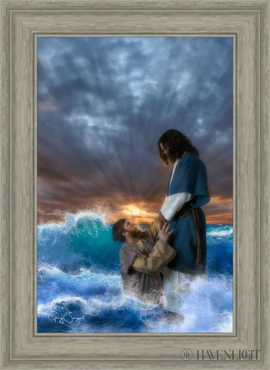 Man Of Faith Open Edition Canvas / 16 X 24 Gray 21 3/4 29 Art