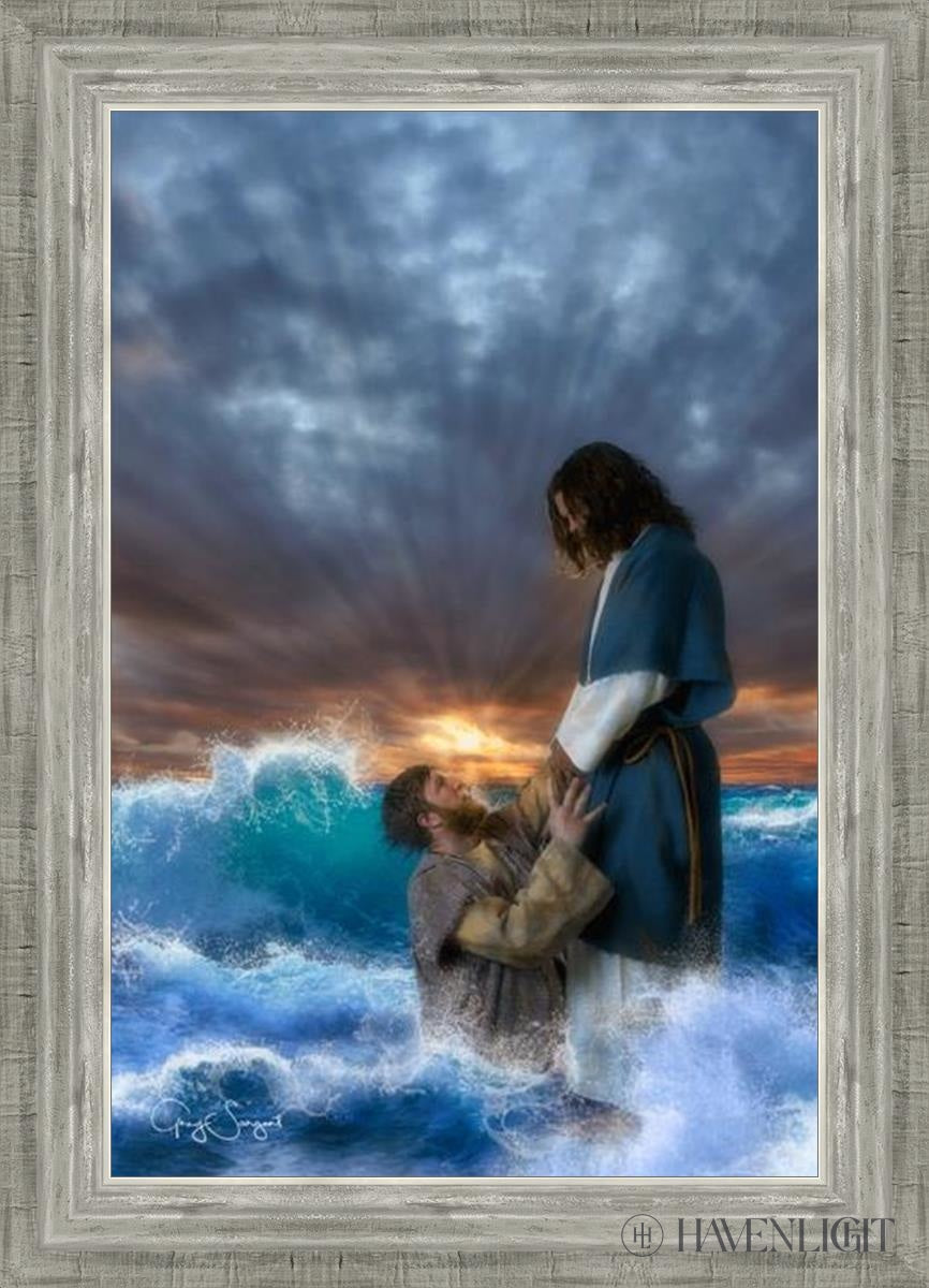 Man Of Faith Open Edition Canvas / 16 X 24 Silver 20 3/4 28 Art