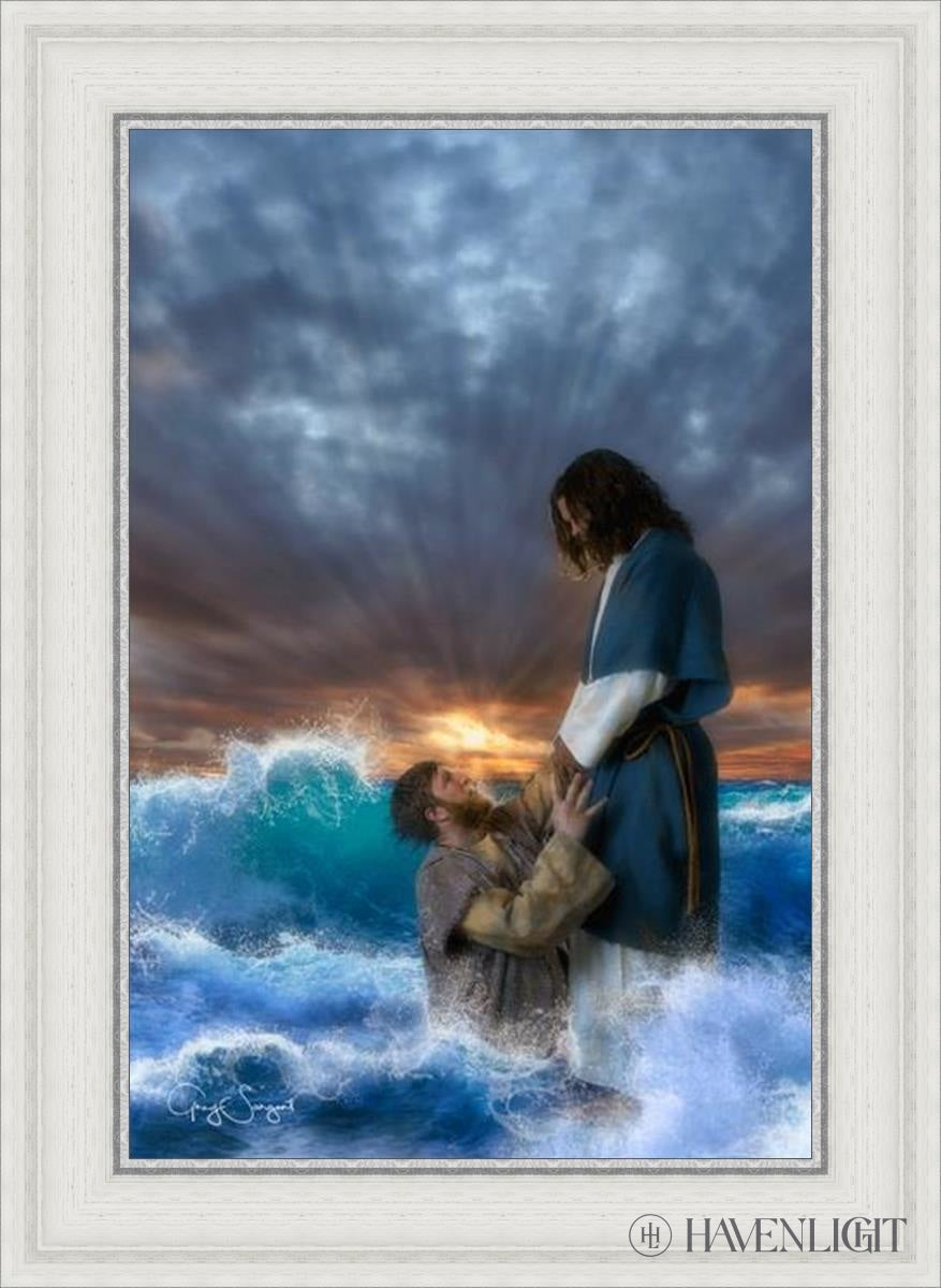 Man Of Faith Open Edition Canvas / 16 X 24 White 21 3/4 29 Art