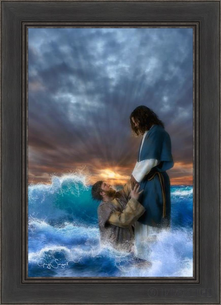 Man Of Faith Open Edition Canvas / 20 X 30 Black 26 1/2 36 Art
