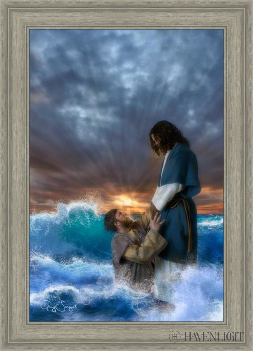 Man Of Faith Open Edition Canvas / 20 X 30 Gray 25 3/4 35 Art