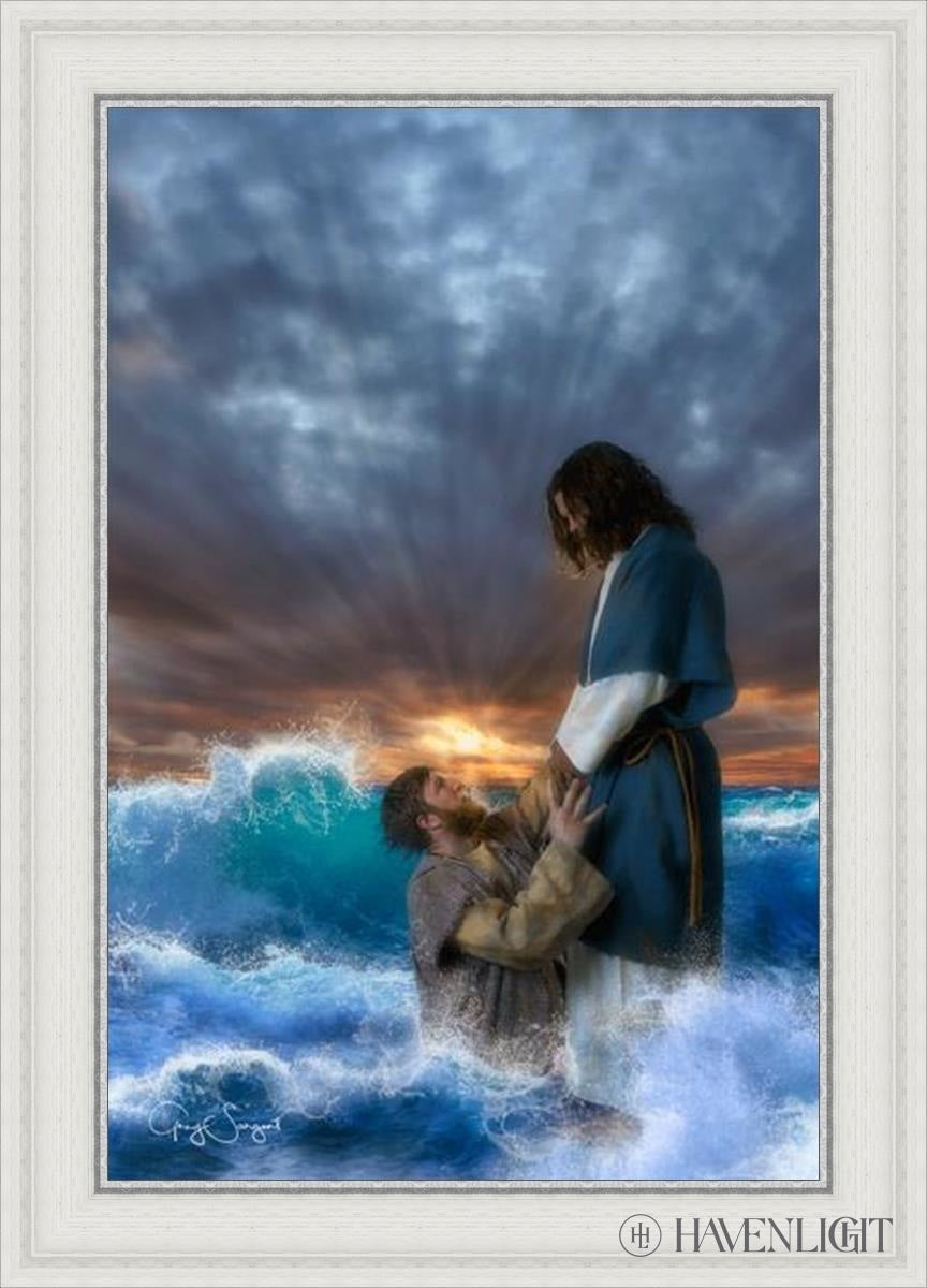 Man Of Faith Open Edition Canvas / 20 X 30 White 25 3/4 35 Art