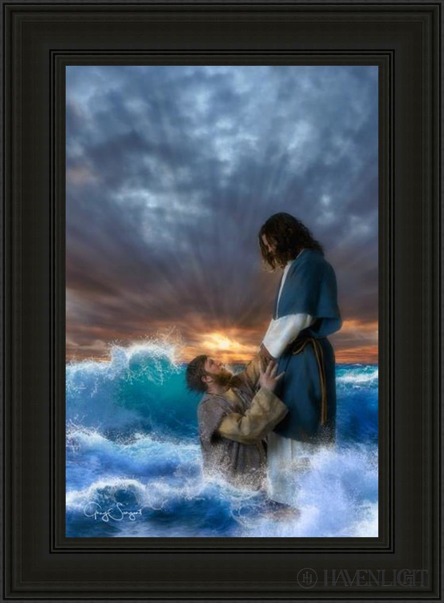 Man Of Faith Open Edition Canvas / 24 X 36 Black 33 3/4 45 Art