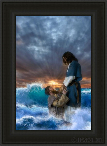 Man Of Faith Open Edition Canvas / 24 X 36 Black 33 3/4 45 Art