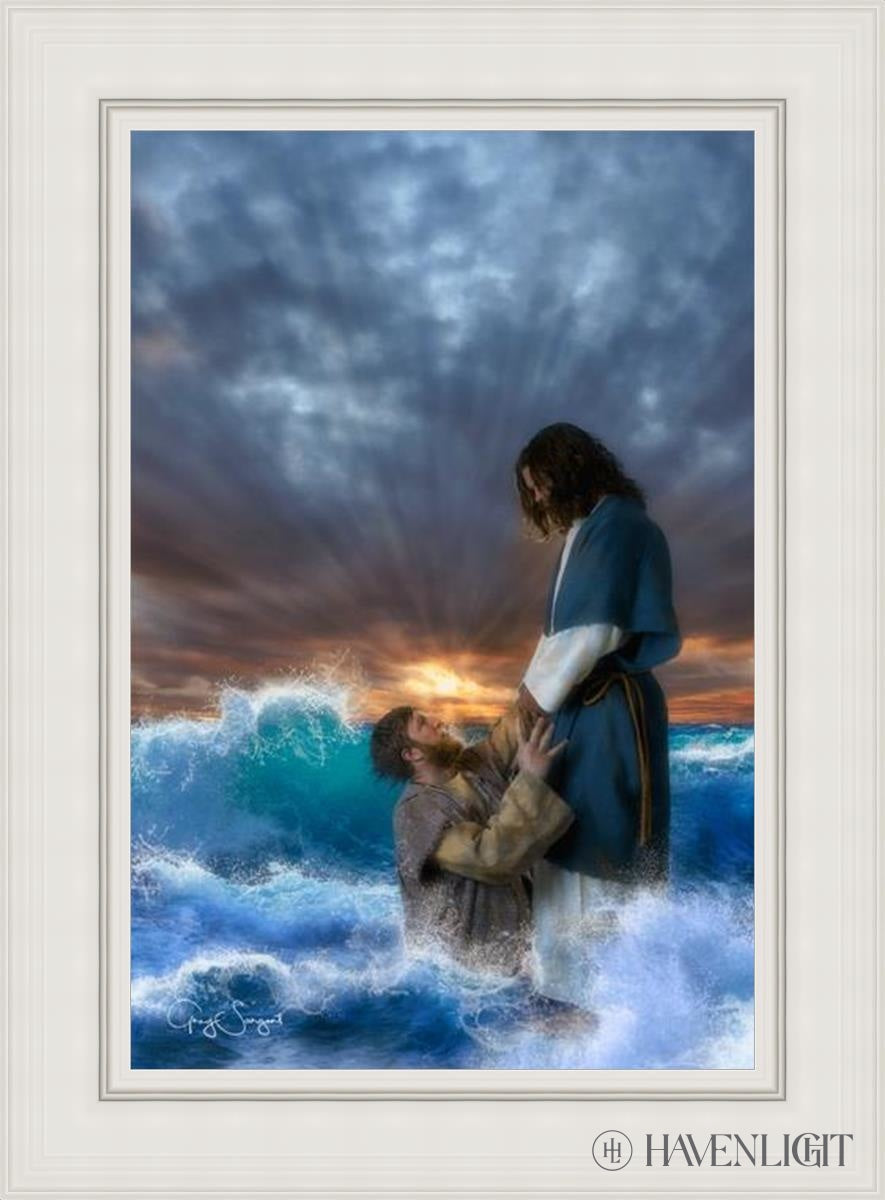Man Of Faith Open Edition Canvas / 24 X 36 White 33 3/4 45 Art