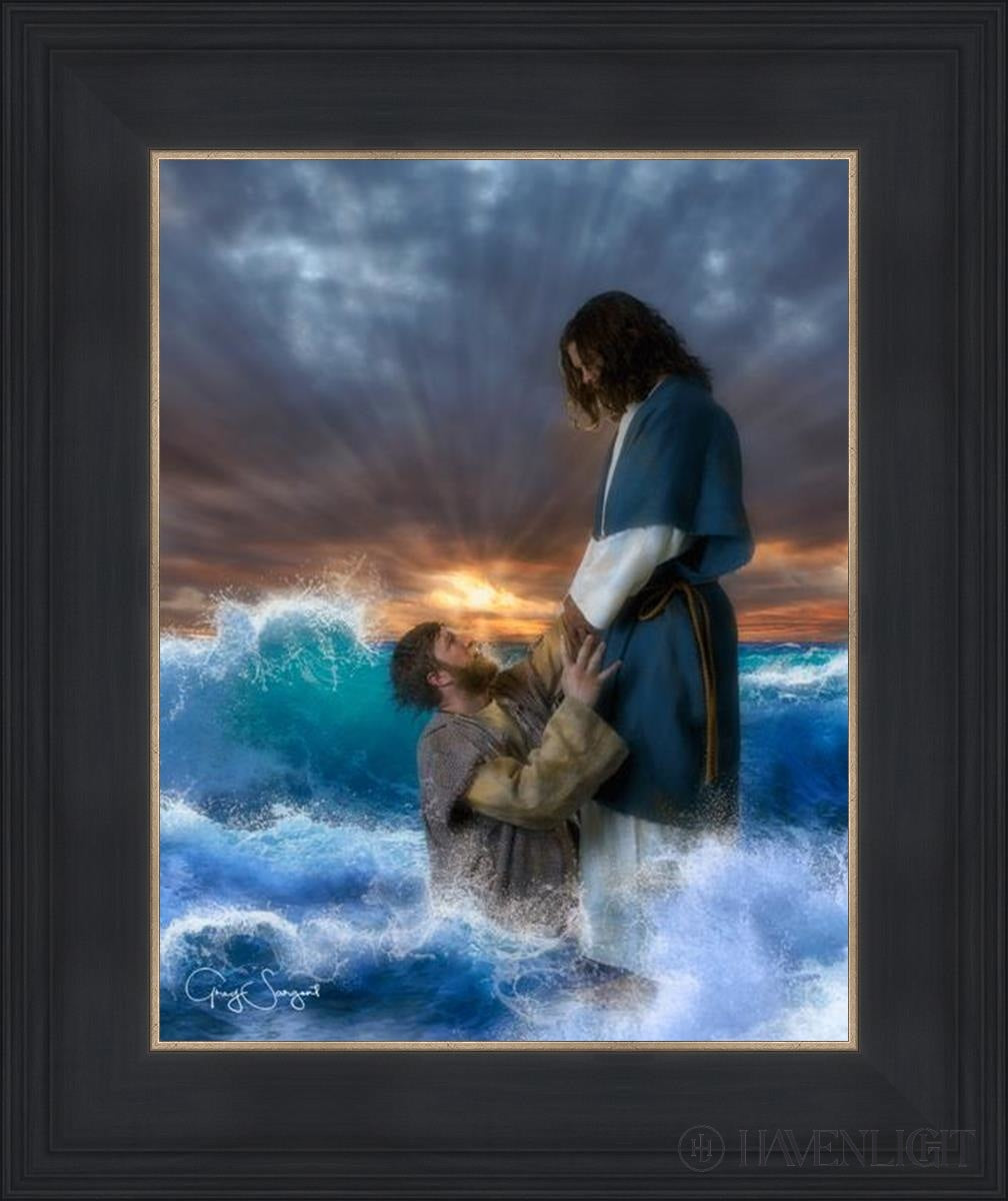 Man Of Faith Open Edition Print / 11 X 14 Black 15 3/4 18 Art