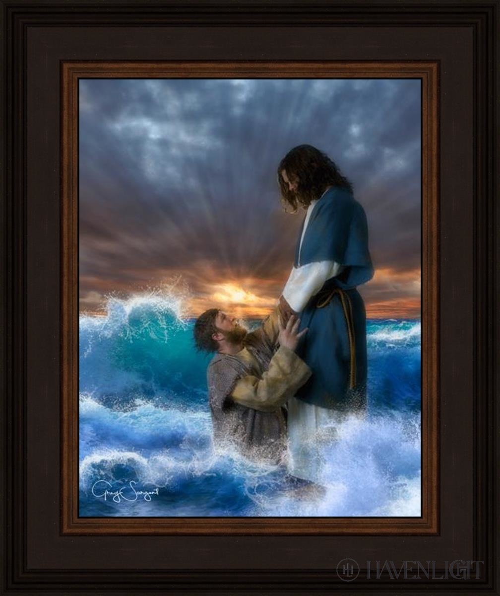 Man Of Faith Open Edition Print / 11 X 14 Brown 15 3/4 18 Art