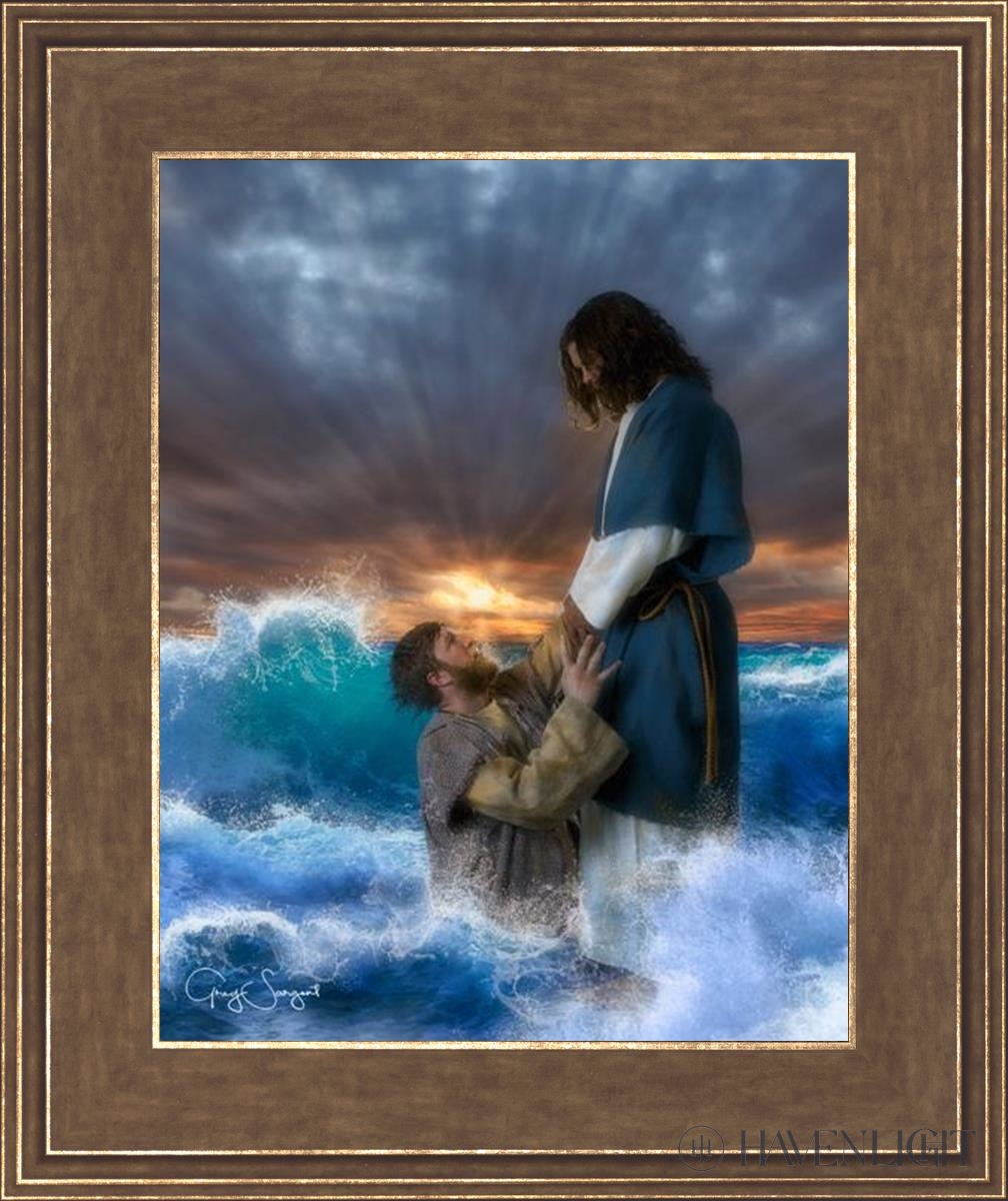 Man Of Faith Open Edition Print / 11 X 14 Gold 15 3/4 18 Art