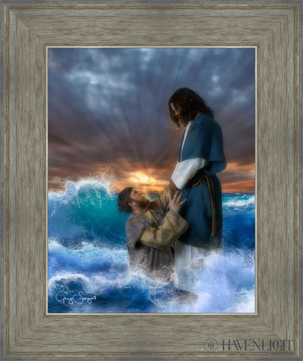 Man Of Faith Open Edition Print / 11 X 14 Gray 15 3/4 18 Art